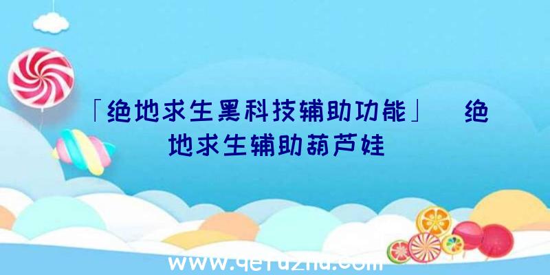 「绝地求生黑科技辅助功能」|绝地求生辅助葫芦娃